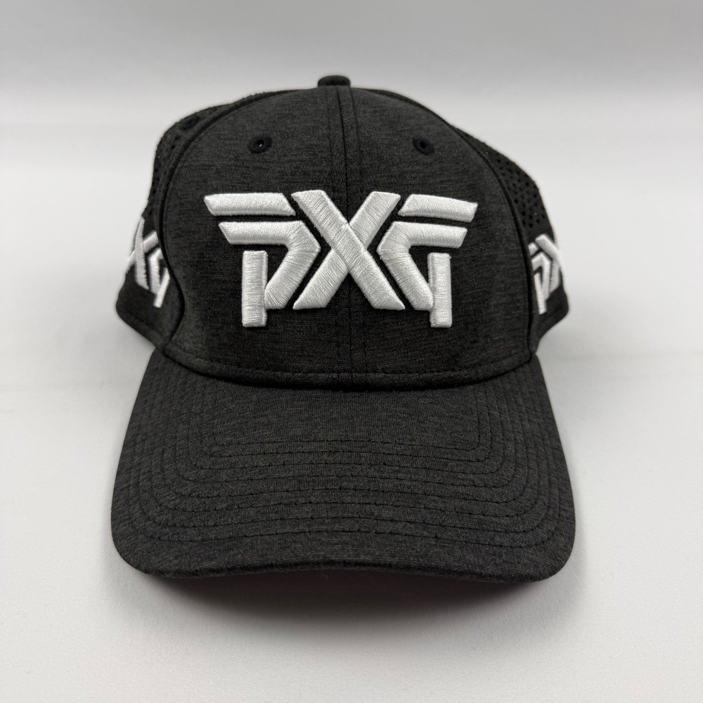 PXG New Era 39THIRTY Golf Hat Mens Large-XLarge Charcoal Gray Stretch Fit Cap